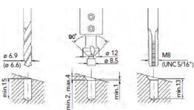 傳感器安裝尺寸
