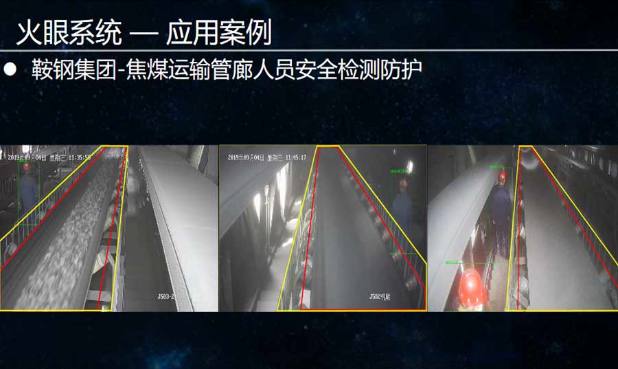 火眼系統(tǒng)焦煤運輸管廊人員安全檢測防護